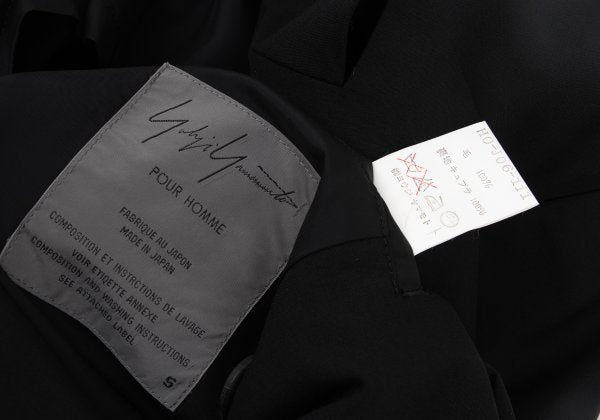 Yohji Yamamoto POUR HOMME 93SS Wool Jacket Black Size S