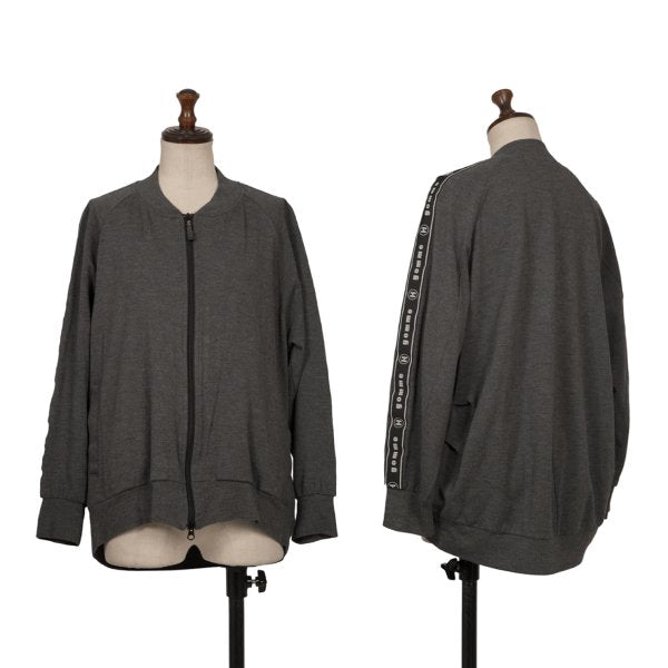 gomme Rayon Blend Side Logo Tape Jacket Gray Size M