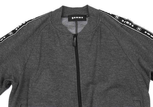 gomme Rayon Blend Side Logo Tape Jacket Gray Size M