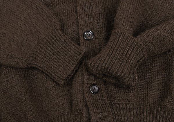 COMME des GARCONS HOMME Wool Nylon Cardigan Brown Size M