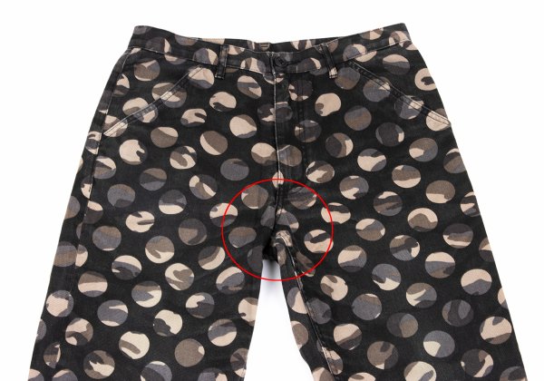 COMME des GARCONS HOMME PLUS Black Camo Cropped Pants Size S