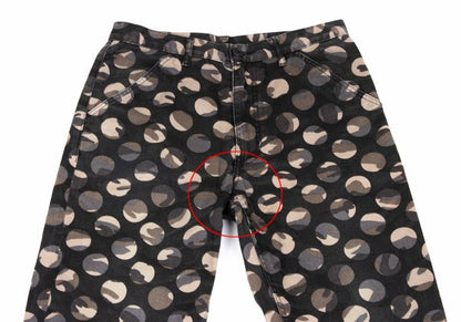 COMME des GARCONS HOMME PLUS Black Camo Cropped Pants Size S