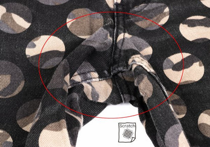 COMME des GARCONS HOMME PLUS Black Camo Cropped Pants Size S