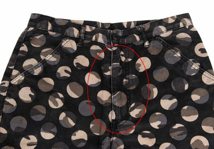 COMME des GARCONS HOMME PLUS Black Camo Cropped Pants Size S