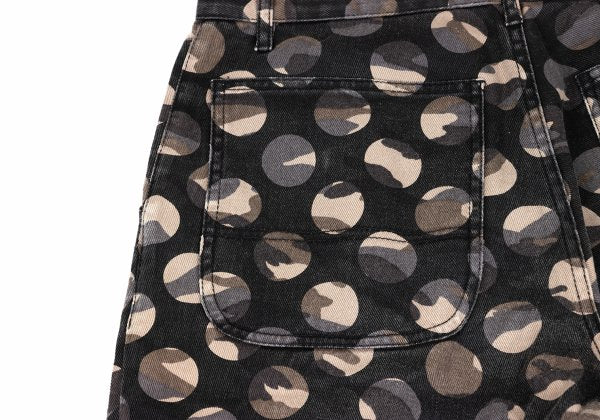 COMME des GARCONS HOMME PLUS Black Camo Cropped Pants Size S