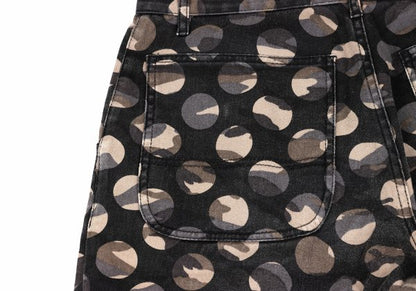 COMME des GARCONS HOMME PLUS Black Camo Cropped Pants Size S