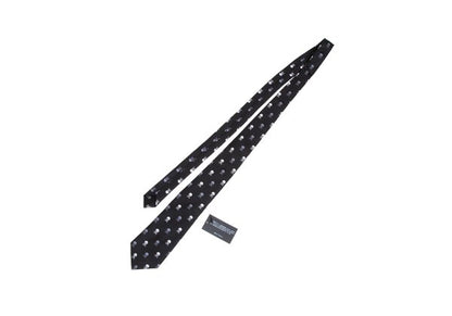COMME des GARCONS HOMME DEUX Skull Jacquard Silk Tie Black
