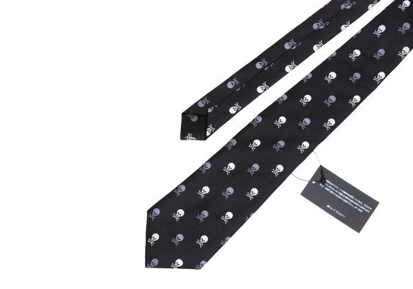 COMME des GARCONS HOMME DEUX Skull Jacquard Silk Tie Black