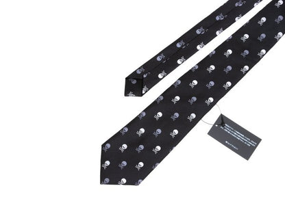 COMME des GARCONS HOMME DEUX Skull Jacquard Silk Tie Black