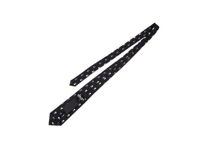 COMME des GARCONS HOMME DEUX Skull Jacquard Silk Tie Black