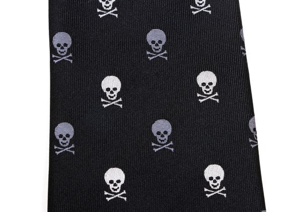 COMME des GARCONS HOMME DEUX Skull Jacquard Silk Tie Black