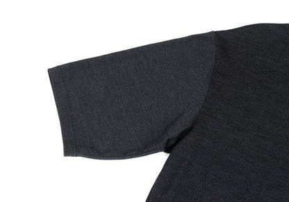 Y-3 Gray Hem Zigzag Stitch T-Shirt Size S