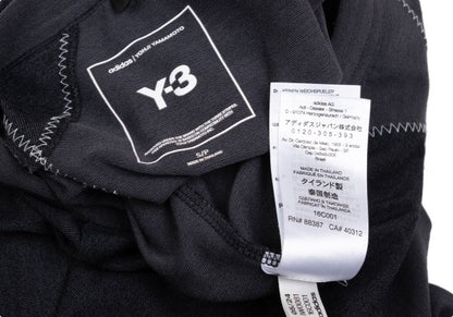 Y-3 Gray Hem Zigzag Stitch T-Shirt Size S