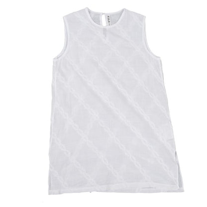 Issey Miyake ASHA BY MDS Bias Embroidered Stripe Top Size M