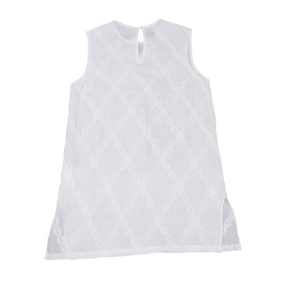 Issey Miyake ASHA BY MDS Bias Embroidered Stripe Top Size M