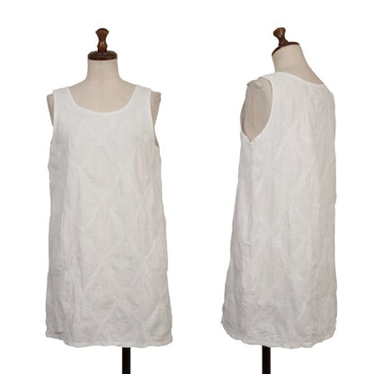 Issey Miyake ASHA BY MDS Cotton Embroidered Tank Top Size M