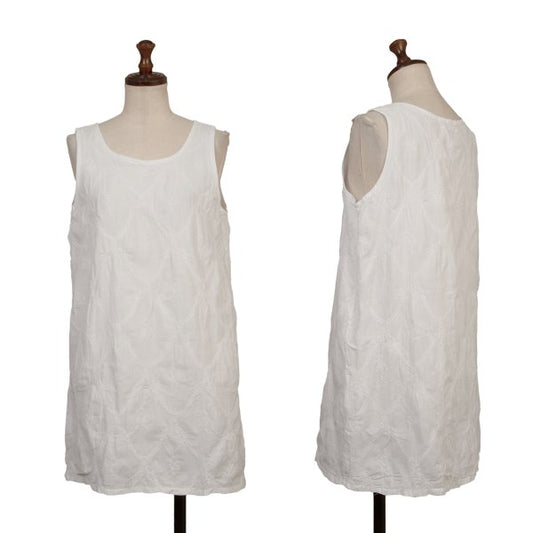 Issey Miyake ASHA BY MDS Cotton Embroidered Tank Top Size M