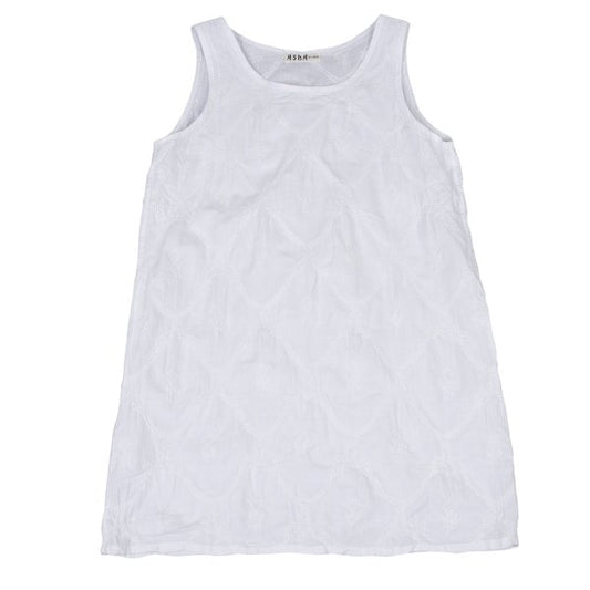 Issey Miyake ASHA BY MDS Cotton Embroidered Tank Top Size M