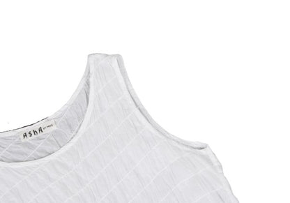 Issey Miyake ASHA BY MDS Stitch Border Tank Top Size M
