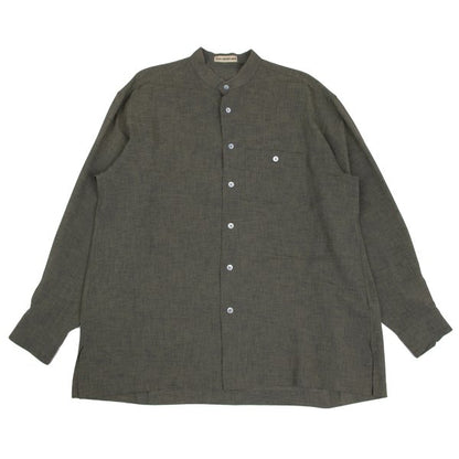 ISSEY MIYAKE MEN 97SS Mao Collar Shirt Green Size L