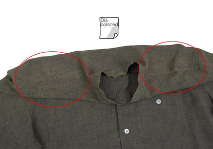 ISSEY MIYAKE MEN 97SS Mao Collar Shirt Green Size L