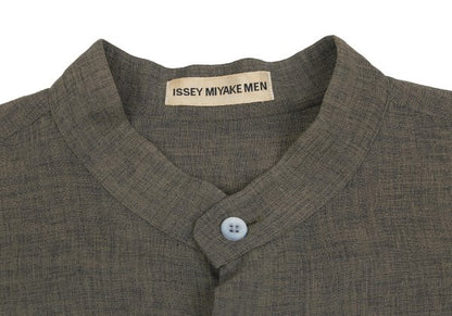 ISSEY MIYAKE MEN 97SS Mao Collar Shirt Green Size L