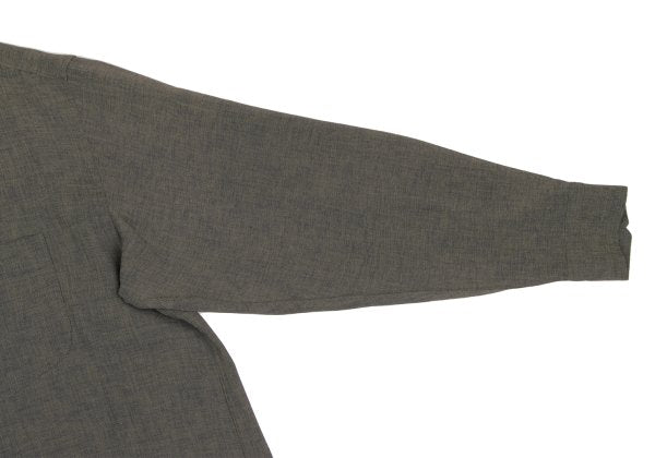 ISSEY MIYAKE MEN 97SS Mao Collar Shirt Green Size L