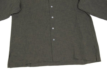 ISSEY MIYAKE MEN 97SS Mao Collar Shirt Green Size L