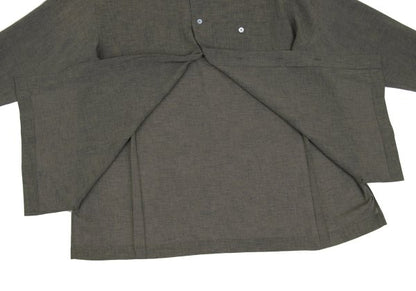 ISSEY MIYAKE MEN 97SS Mao Collar Shirt Green Size L