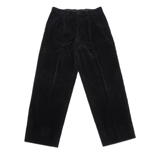 ISSEY MIYAKE MEN Cotton Corduroy Two-Tuck Pants Black Size L