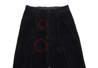 ISSEY MIYAKE MEN Cotton Corduroy Two-Tuck Pants Black Size L