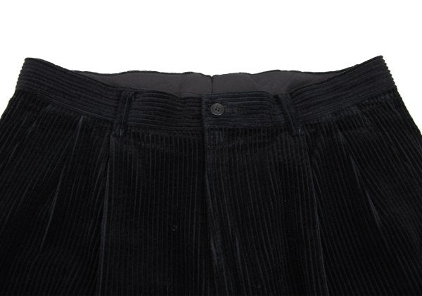 ISSEY MIYAKE MEN Cotton Corduroy Two-Tuck Pants Black Size L