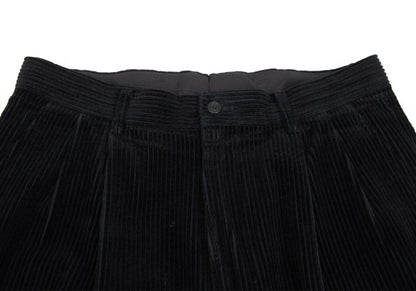 ISSEY MIYAKE MEN Cotton Corduroy Two-Tuck Pants Black Size L