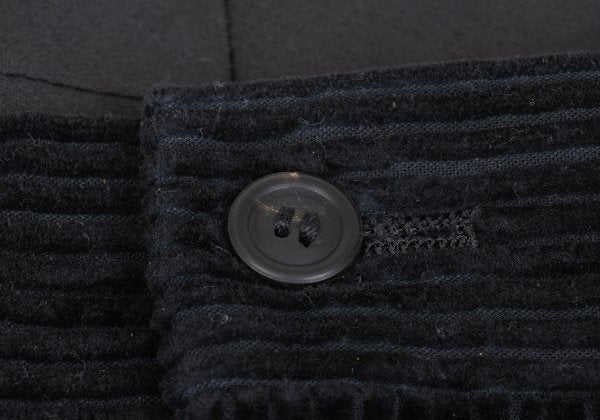 ISSEY MIYAKE MEN Cotton Corduroy Two-Tuck Pants Black Size L