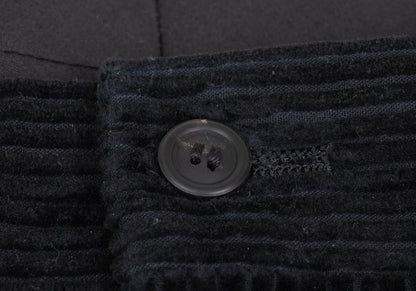 ISSEY MIYAKE MEN Cotton Corduroy Two-Tuck Pants Black Size L