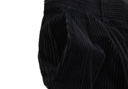 ISSEY MIYAKE MEN Cotton Corduroy Two-Tuck Pants Black Size L