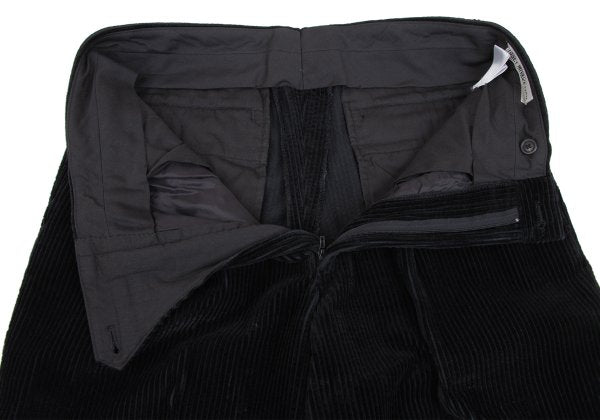 ISSEY MIYAKE MEN Cotton Corduroy Two-Tuck Pants Black Size L