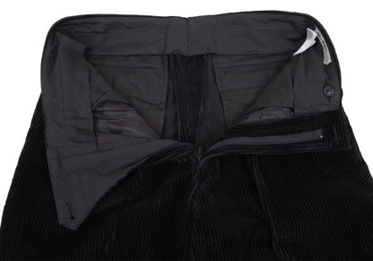 ISSEY MIYAKE MEN Cotton Corduroy Two-Tuck Pants Black Size L