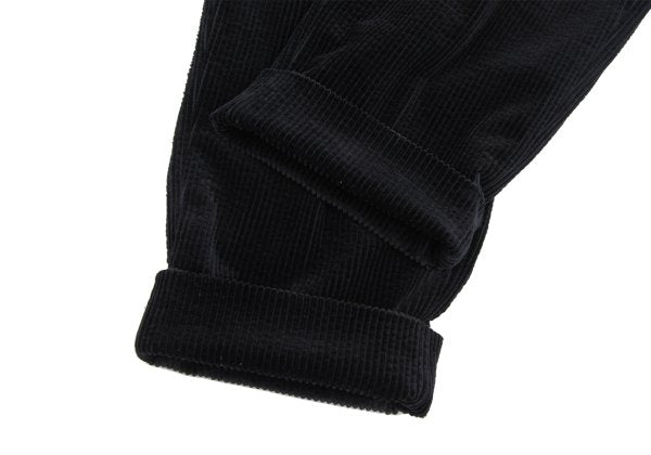 ISSEY MIYAKE MEN Cotton Corduroy Two-Tuck Pants Black Size L