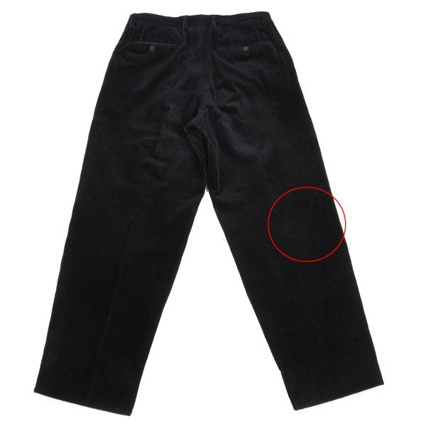 ISSEY MIYAKE MEN Cotton Corduroy Two-Tuck Pants Black Size L