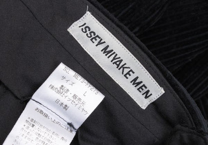 ISSEY MIYAKE MEN Cotton Corduroy Two-Tuck Pants Black Size L