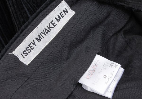 ISSEY MIYAKE MEN Cotton Corduroy Two-Tuck Pants Black Size L