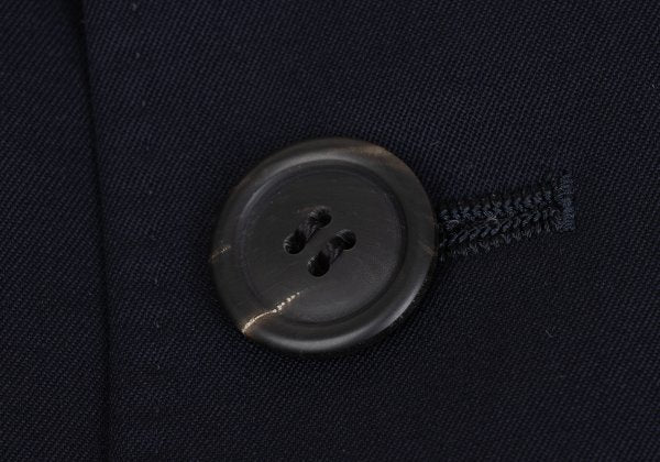 ISSEY MIYAKE MEN 96AW Wool Mao Collar Jacket Navy Size M