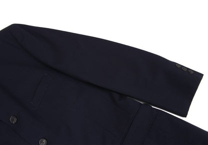 ISSEY MIYAKE MEN 96AW Wool Mao Collar Jacket Navy Size M
