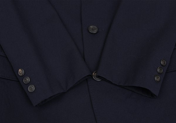 ISSEY MIYAKE MEN 96AW Wool Mao Collar Jacket Navy Size M