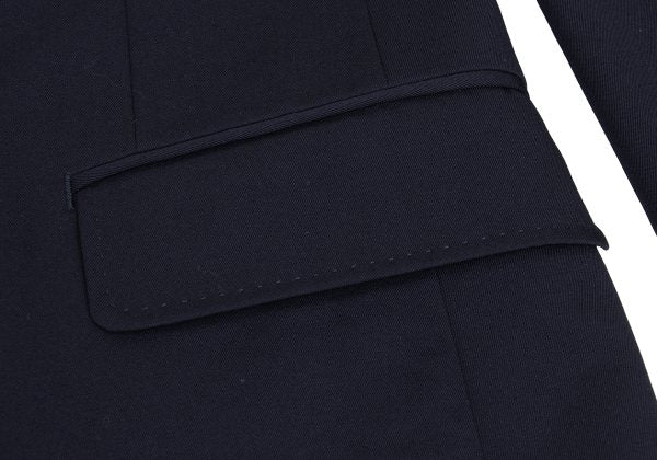 ISSEY MIYAKE MEN 96AW Wool Mao Collar Jacket Navy Size M