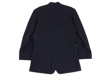 ISSEY MIYAKE MEN 96AW Wool Mao Collar Jacket Navy Size M