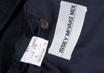 ISSEY MIYAKE MEN 96AW Wool Mao Collar Jacket Navy Size M