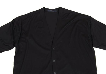 LIMI feu Mesh Panel Jersey Cardigan Black Size 2