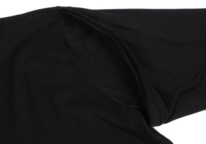 LIMI feu Mesh Panel Jersey Cardigan Black Size 2